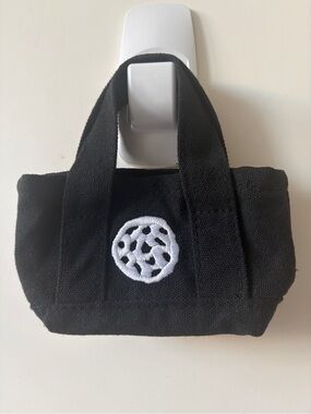Levain Cookies Mini Tote Bag Black + White Embroidered Cookie - Limited Release
